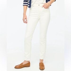 NWT J Crew Petite Essential Straight Jean White All Day Stretch Size 25P